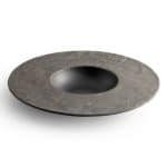 LIVELLI PASTA / DESSERT PLATE 20X9CM BLACK CHIC BELGIUM