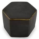 ROCHE BLACK PORCELAIN SERVING DISH 7.5X5.5CM CHIC