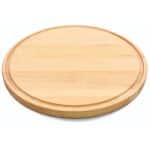 BY ORDER BAMBOO WOOD PLATTER ROUND WITH DRAIN GUTTER 36X2CM GTSA