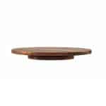 BY ORDER ACACIA WOOD PLATTER ROUND REVOLVING 40X4CM GTSA - Image 2