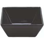 SQUARE PORCELAIN BOWL BLACK 8X8CM GTSA