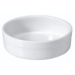 OVEN ROUND CREAM BRULLE PORCELAIN 12X3.5CM GTSA