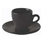 CONIC CAPPUCCINO CUP 20CL BLACK MAT PORCELAINE TABLETOP - Image 2