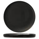 BY ORDER MIDNIGHT MAT BLACK FLAT PLATE 25CM GTSA NEW