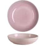 BY ORDER PINK REACTIVE GLAZE STONEWARE DEEP PLATE 22X5CM GTSA