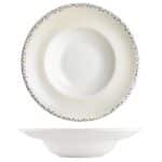 BYBONE VITRIFIED PORCELAIN TESSERA PLATE DEEP PASTA 27CM