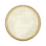 BYBONE VITRIFIED PORCELAIN AMBIENCE YELLOW FLAT PLATE 21CM