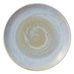 VITRIFIED PORCELAIN COUP PLATE FLAT 27CM BREEZE HEART SOUL by BAUSCHER GERMANY