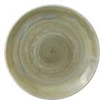 VITRIFIED PORCELAIN COUP PLATE FLAT 27CM THYME HEART SOUL by BAUSCHER GERMANY