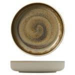 BY ORDER VITRIFIED PORCELAIN PLATE DEEP FLAT HIGH RIM 21CM CUMIN HEART SOUL by BAUSCHER GERMANY