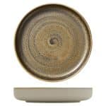 BY ORDER VITRIFIED PORCELAIN PLATE DEEP FLAT HIGH RIM 24CM CUMIN HEART SOUL by BAUSCHER GERMANY