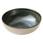 VITRIFIED PORCELAIN DISH ROUND 23CM AVOCADO SOUL by BAUSCHER GERMANY