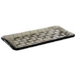 GLASS FRENCH GREY SUSHI PLATE 26X13X1.5CM PADERNO - BY ORDER