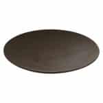 BRUSH PLATE FLAT COUP ROUND BLACK 22CM PLAYGROUND