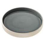 NARA PLATE DEEP HIGH RIM ROUND GREY 24CM PLAYGROUND