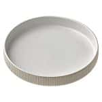BY ORDER NARA WHITE PLATE ROUND DEEP HIGH RIM RELIEF 24CM PLAYGROUND