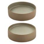 BY ORDER ARTISAN BEIGE GREY 2IN1 PLATE FLAT DEEP 16CM PLAYGROUND