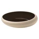 ECO GRES HALF DEEP BLACK PLATE ROUND 26CM PLAYGROUND
