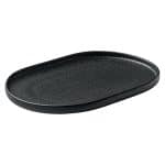 NARA BLACK PLATTER OVAL COUPE 30X20CM PLAYGROUND