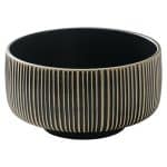 BY ORDER NARA BLACK AND WHITE RELIEF BOWL 15CM PLAYGROUND
