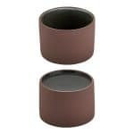 ARTISAN BROWN BLACK 2IN1 BOWL DEEP 10CM  PLAYGROUND