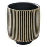 BY ORDER NARA BLACK AND WHITE RELIEF MUG 30CL PLAYGROUND