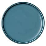 BY ORDER SHIRO GLAZE COMPANION PETROL BLUE PLAIN PLATE FLAT COUPE 17CM SCHONWALD GERMANY