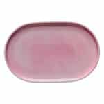 BY ORDER SHIRO PLAIN PLATTER COUPE OVAL 30CM PINK SPLASH SCHONWALD GERMANY