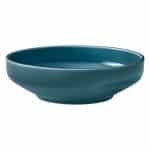 SHIRO GLAZE COMPANION PETROL BLUE BOWL ROUND 15X5CM SCHONWALD GERMANY