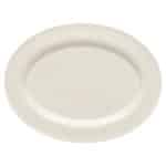 GENERATION DURACREAM PLATTER OVAL WITH RIM 29X22CM SCHONWALD GERMANY