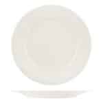 VIBES NOBLE PORCELAIN PLATE FLAT ROUND WITH RIM RELIEF 31CM SCHONWALD GERMANY