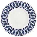 BY ORDER CREATE NOBLE PORCELAIN EMBOSSED FLAT PLATE WITH RIM 29CM FLORAL CHARM SCHONWALD GERMANY