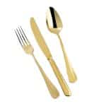 BY ORDER BAGUETTE PVD GOLD SOFT DRINK SPOON 1PC 18/10 ARTHUR KRUPP ITALY