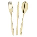 FEEL PVD CHAMPAGNE TABLE FORK 1PC INOX 18-10 ARTHUR-KRUPP SAMBONET ITALY