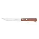 STEAK KNIFE WOOD HANDLE 21CM DI SOLLE INOX 1PC GTSA