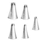 PIPING NOZZLES STAR BOX ROUND 5 PCS 6/ 8/ 10/ 12/ 14/ GTSA