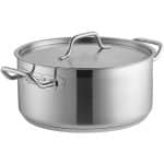CASSEROLE POT 2HAND WITH LID 28X10CM 6L INOX APAR GTSA