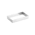 PASTRY RING S/S RECTANGULAR 34X20X4CM MARTELLATO