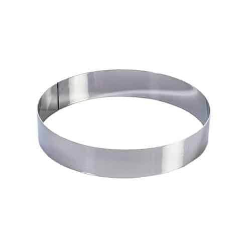 PBP-MAR-1H4X20.jpg PASTRY RING S/S ROUND 20X4CM MARTELLATO ITALY - Image 1