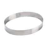 PASTRY RING S/S OVAL 28X5CM MARTELLATO