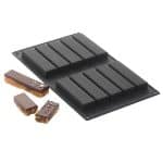 BY ORDER SILICONE MOULD 30X17.5CM SINGLE PORTION 10 X WIGGLE 10X2.5X1.5CM 3.7CL MARTELLATO ITALY