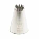 TUBES OPEN STAR 1.4CM BF318 1PC S/S ITALY