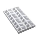 BY ORDER - MIGNON A 2 MOULDS 20X40CM SHAPE RHOMBUS 2.5X2.5CM 32PCS MARTELLATO
