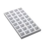 BY ORDER - MIGNON A 2 MOULDS 20X40CM SHAPE SQUARE 2.5X2.5CM 32PCS MARTELLATO