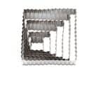 PASTRY CUTTER SQUARE INOX 6PCS SET PADERNO