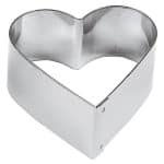 PASTRY HEART CUTTERS INOX 6PC 6.5X3CM SET PADERNO