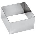 PASTRY SQUARE CUTTERS INOX 8X8X4.5CM 6PCS SET PADERNO
