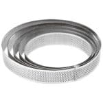 BY ORDER PASTRY RING ROUND PERFORATED 9X3.5CM INOX PADERNO