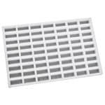PASTRY SILICONE MOLD 29X19CM CHOCOFLEX RECTANGULAR 63 POSITIONS 3.5X1.4X1.4CM PADERNO - BY ORDER