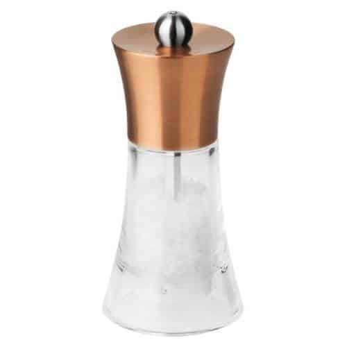 TAB-ART-69005S13.jpg SALT MILL COPPER CLEAR ACRYLIC 13CM ARTHUR KRUPP - BY ORDER - Image 1